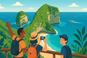 Ilustrasi Petualangan Nusa Penida